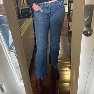 Vintage Frayed Lucky Brand Straight Leg Jeans